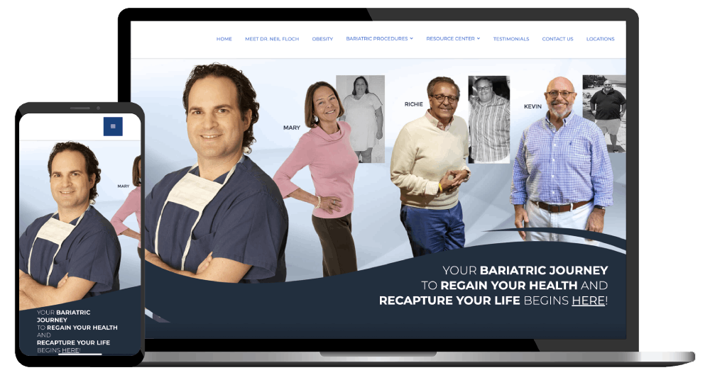 bariatric surgery website design example 1