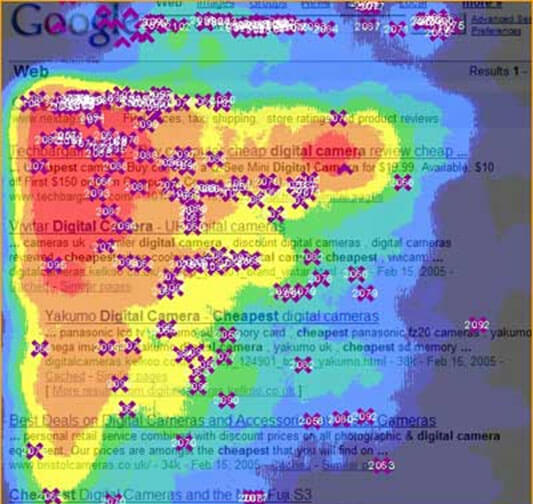 Google Search Results Heat Map