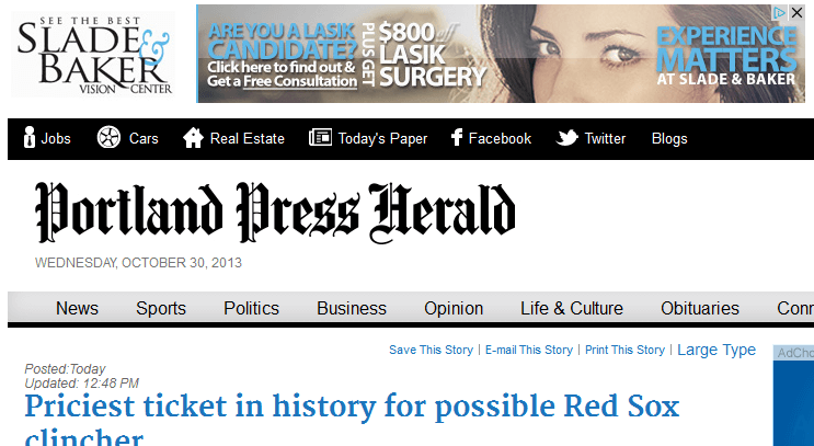 Image of the Portland Press Herald