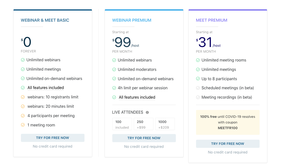 Live Storm Webinar Pricing