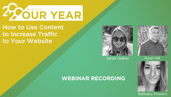 how to use content to gain traffic 