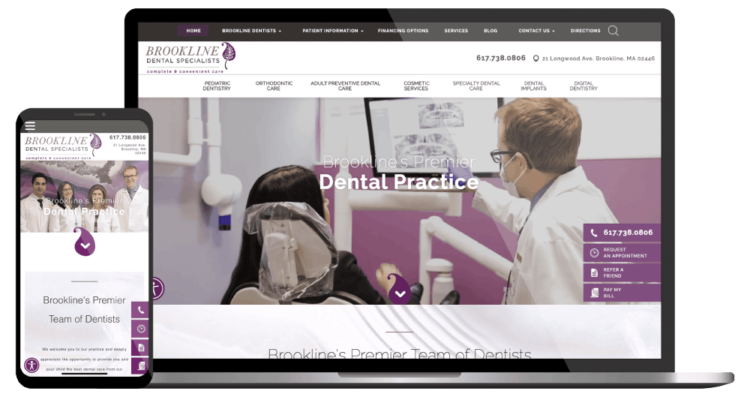 Dental Website Design Example