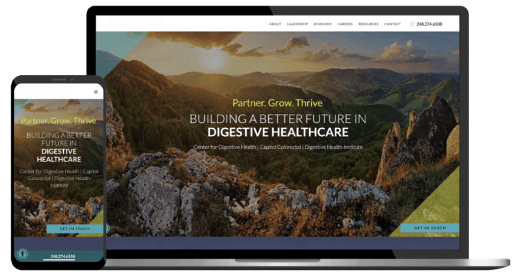 Gastroenterology website design