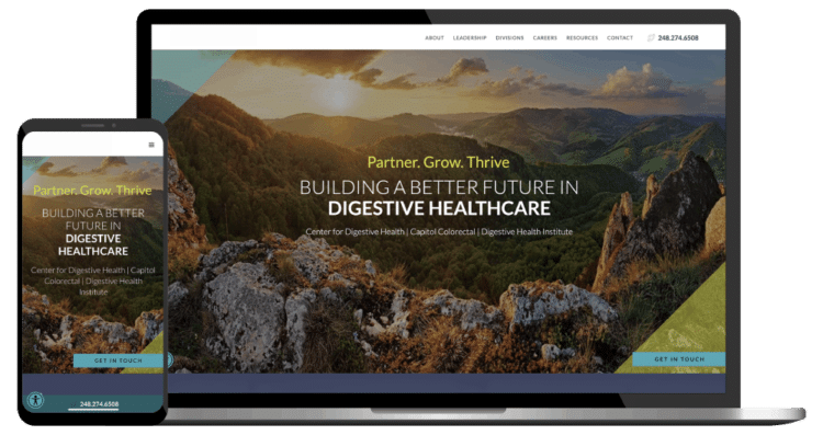 Gastroenterology website design