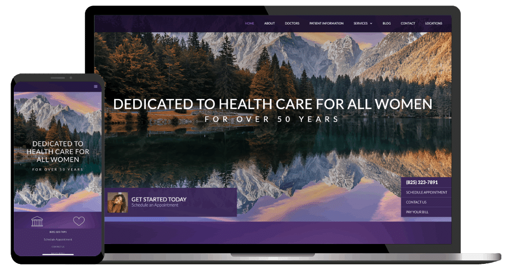 OBGYN website design example