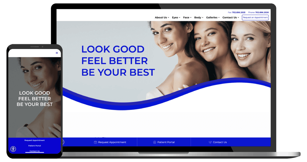 Medical Spa website design example