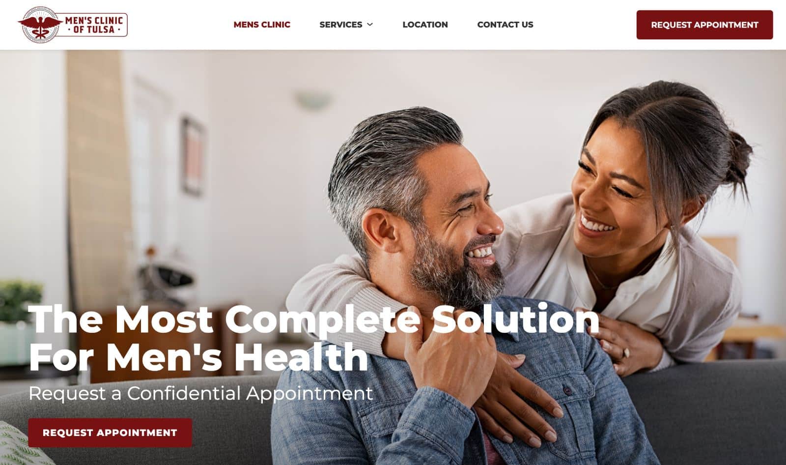 Men's Clinic of Tulsa website design - Men's healthcare website design